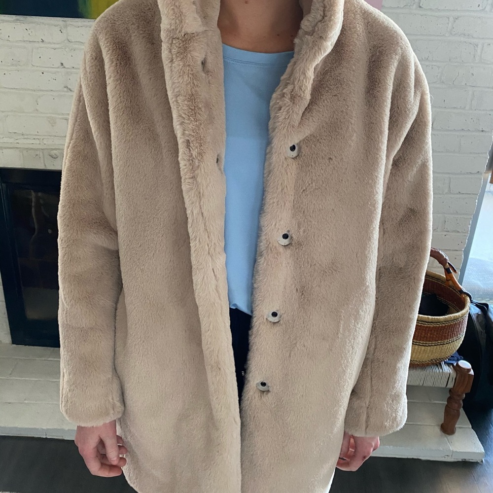 Madewell faux fur coat